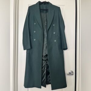 & Other Stories Green Wool Coat